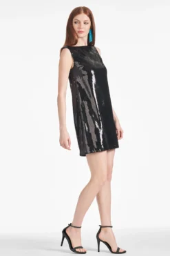 Addy Dress - Black Sequins -Sachin & Babi Shop ADDYDRESS BLACK SIDE scaled