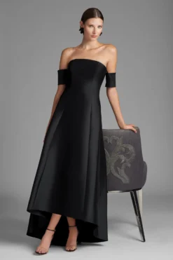 Agyness Gown - Black 9 Agyness Gown - Black -Sachin & Babi Shop AGYNESS GOWN BLACK FRONT 2 scaled