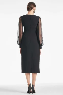 Alanz Dress - Black 9 Alanz Dress - Black -Sachin & Babi Shop ALANZDRESS BLACK BACK scaled