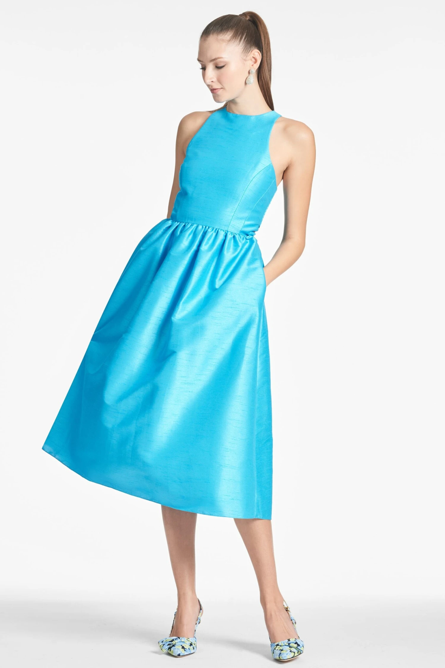 Alicia Dress - Electric Blue 2 Alicia Dress - Electric Blue - Image 2
