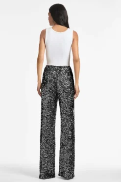 Alli Pant - Black Sequins -Sachin & Babi Shop ALLIPANT BLACK BACK scaled