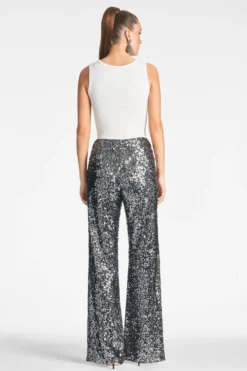 Sequin Alli Pant - Gunmetal -Sachin & Babi Shop ALLIPANT GUNMETAL BACK 06765074 e835 4ddc 8674 d1d426beeaa9 scaled
