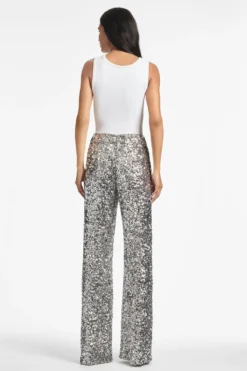 Alli Pant - Silver Sequins -Sachin & Babi Shop ALLIPANT SILVER BACK scaled