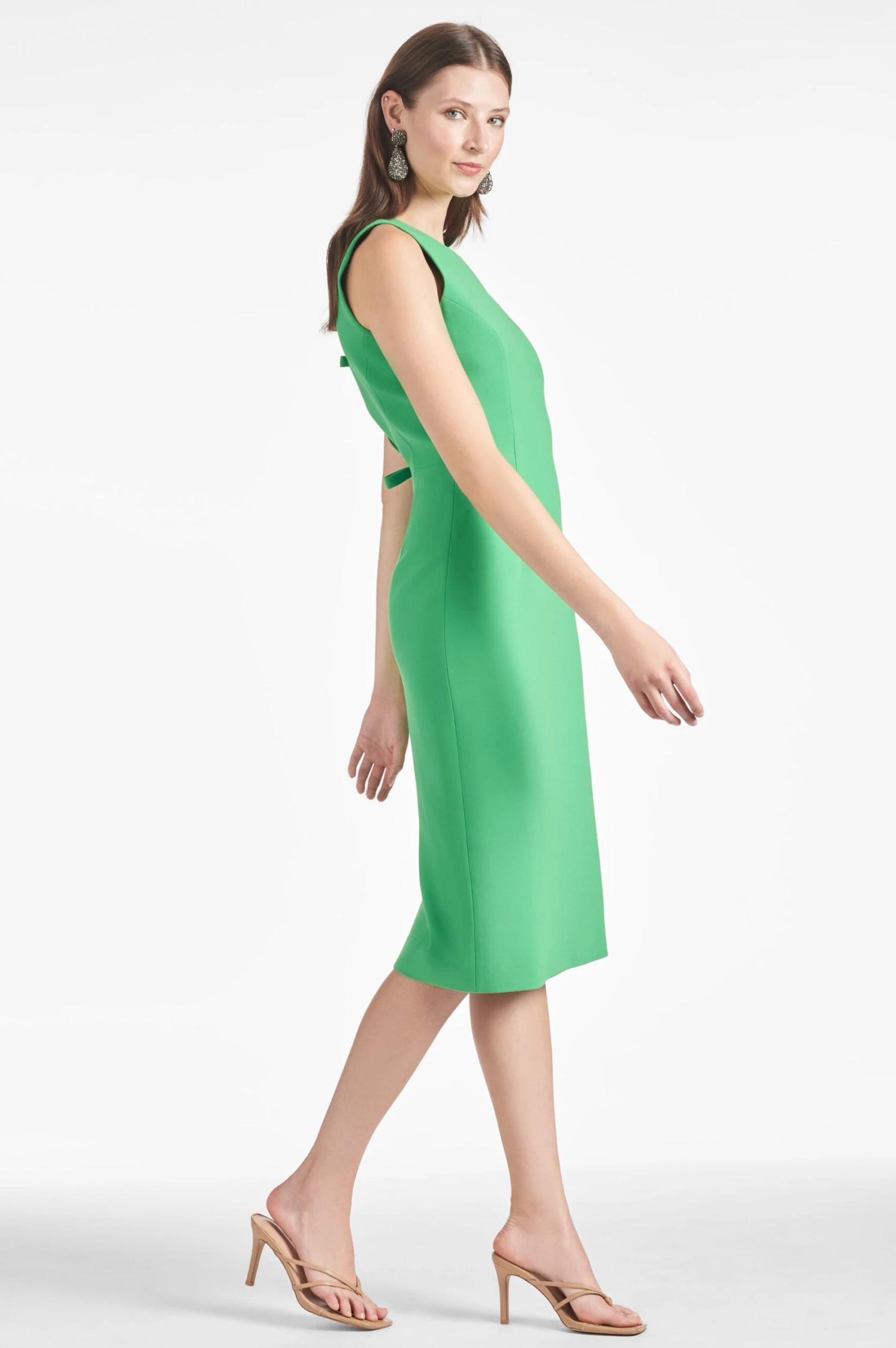Anna Dress - Parrot Green 3 Anna Dress - Parrot Green - Image 3