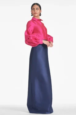 Isolde Skirt - Night Sky -Sachin & Babi Shop ASTORTOP ISOLDESKIRT FUCHSIA NIGHTSKY SIDE scaled