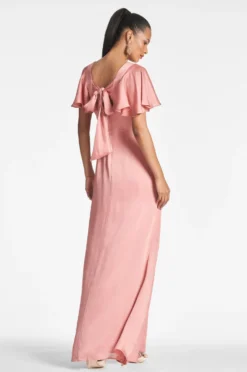 Aurora Gown - Rouge -Sachin & Babi Shop AURORAGOWN ROUGE BACK 2132bf79 e032 4ad6 86b6 003d3ea620a7 scaled