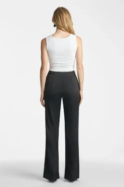 Alli Satin Pants - Black -Sachin & Babi Shop AlliPants Black Back scaled