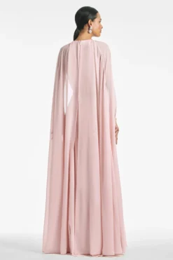 Belladonna Gown - Petal -Sachin & Babi Shop BELLADONNAGOWN PEACH BACK scaled