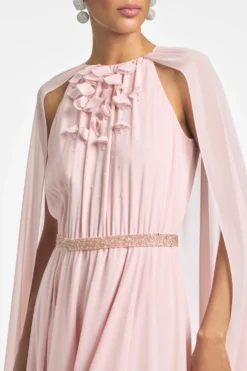 Belladonna Gown - Petal -Sachin & Babi Shop BELLADONNAGOWN PEACH DETAIL scaled