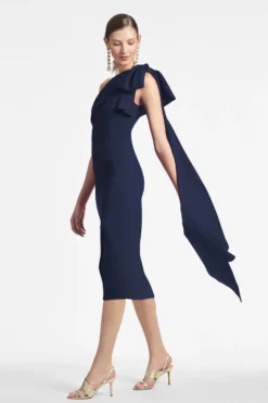 Miranda Dress - Navy -Sachin & Babi Shop BELLADRESS NAVY SIDE2 scaled