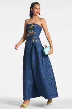 Belle Gown - Midnight -Sachin & Babi Shop BELLEGOWN MIDNIGHT SIDE2 scaled