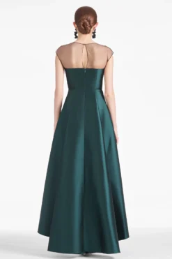 Blakely Gown - Forest Green 8 Blakely Gown - Forest Green -Sachin & Babi Shop BLAKELYGOWN FORESTGREEN BACK scaled