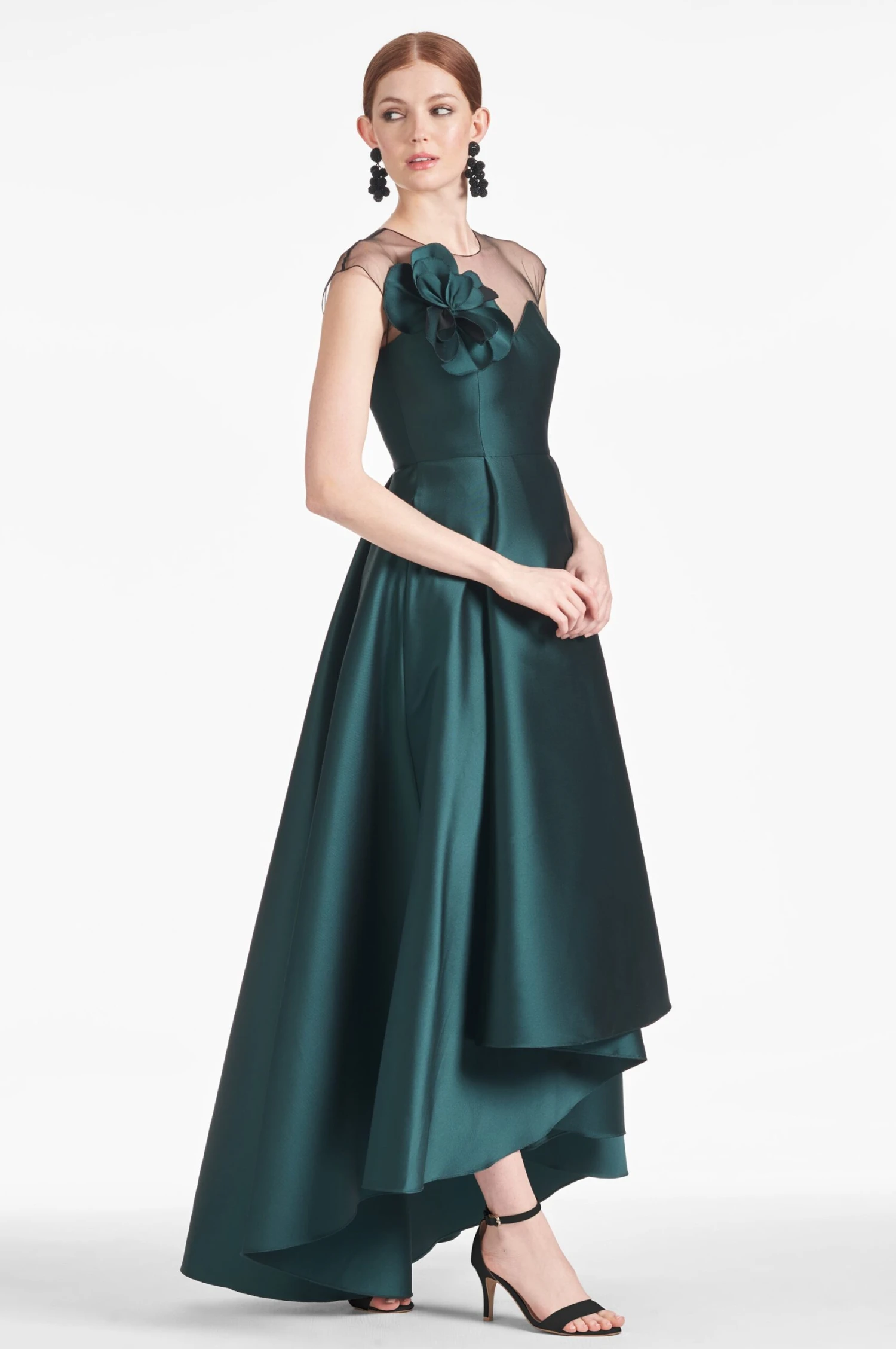 Blakely Gown - Forest Green 2 Blakely Gown - Forest Green - Image 2