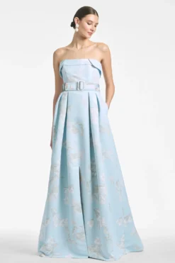 Brielle Gown - Sky Venetia Petals