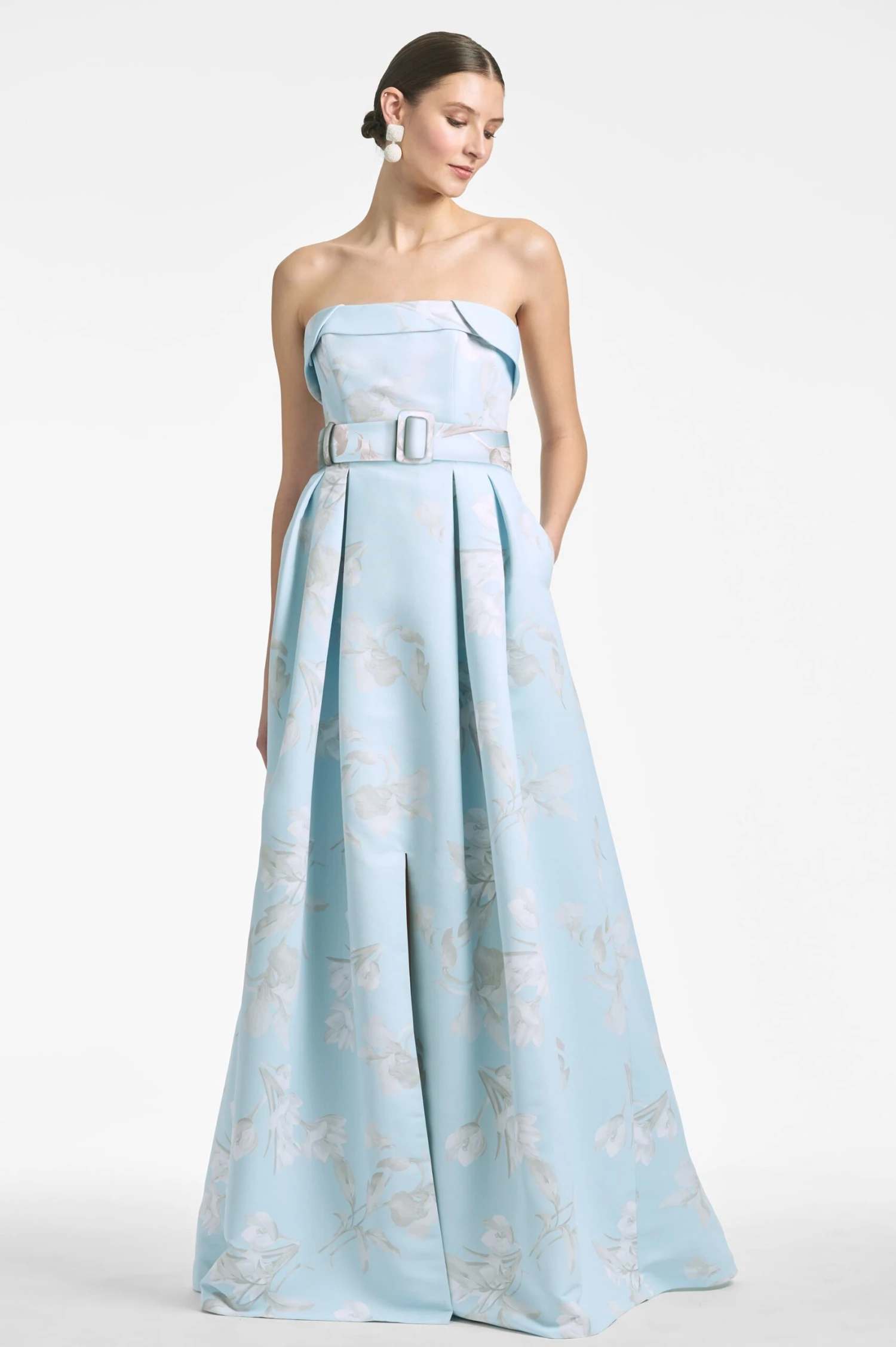 Brielle Gown - Sky Venetia Petals 1 Brielle Gown - Sky Venetia Petals
