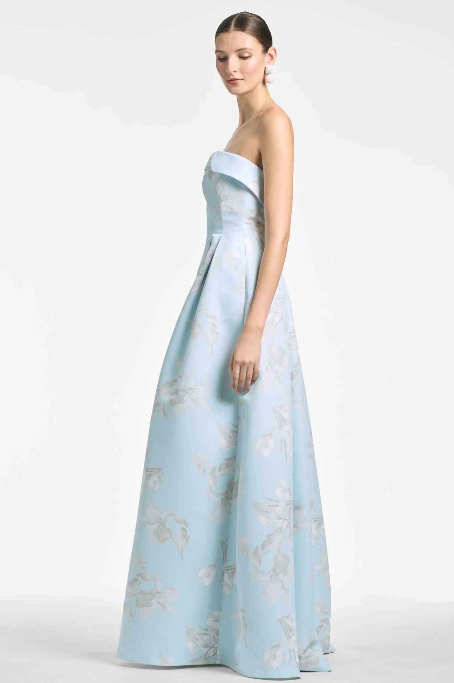 Brielle Gown - Sky Venetia Petals 2 Brielle Gown - Sky Venetia Petals - Image 2