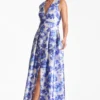 Brooke Gown - Azure Watercolor Floral