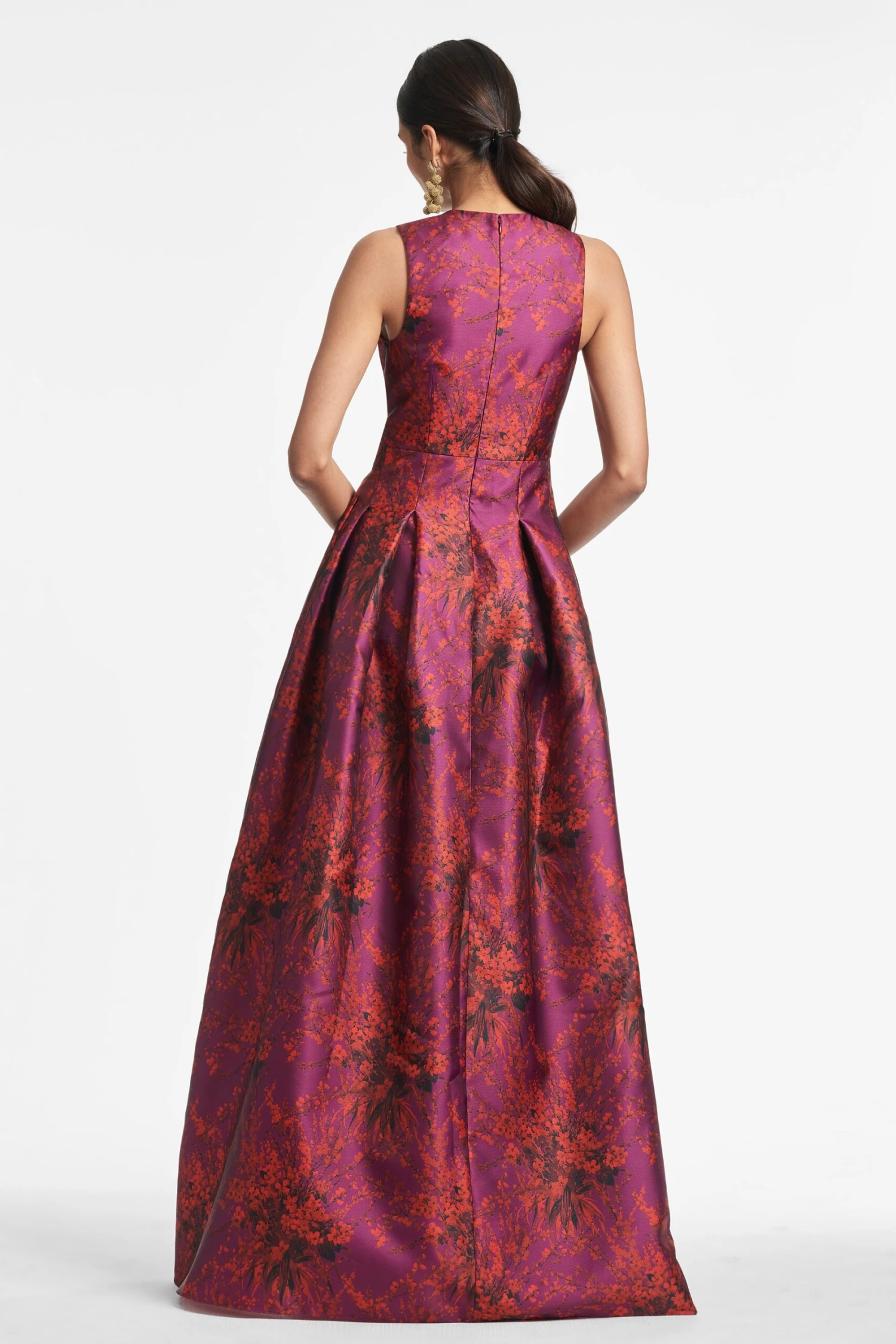 Brooke Gown - Raspberry Bouquet Multi 3 Brooke Gown - Raspberry Bouquet Multi - Image 3