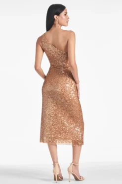 Carmen Dress - Honey 7 Carmen Dress - Honey -Sachin & Babi Shop CARMENDRESS HONEY BACK scaled