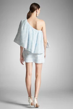 Chantal Dress - Blue Degrade Floral -Sachin & Babi Shop CHANTALDRESS BLUEDEGRADEFLORAL BACK scaled