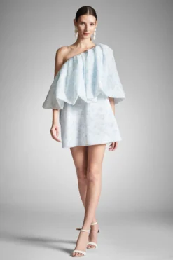 Chantal Dress - Blue Degrade Floral