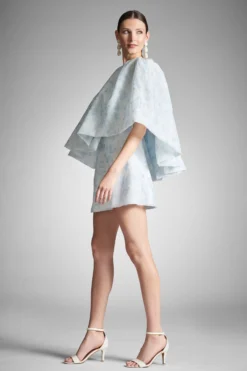 Chantal Dress - Blue Degrade Floral -Sachin & Babi Shop CHANTALDRESS BLUEDEGRADEFLORAL SIDE2 scaled