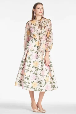 Lydia Skirt - Pink Lemonade Bouquet -Sachin & Babi Shop CHARLOTTETOP LYDIASKIRT PINKLEMONADEBOUQUET FRONT3 3250f1a5 47bf 46aa bfd2 219a65bec3a5 scaled