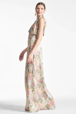 Chelsea Gown - Antique Bouquet -Sachin & Babi Shop CHELSEAGOWN ANTIQUEBOUQUET SIDE scaled