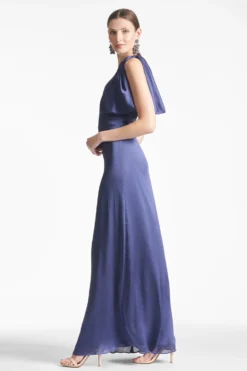 Chelsea Gown - Deep Cobalt -Sachin & Babi Shop CHELSEAGOWN DEEPCOBALT SIDE2 scaled