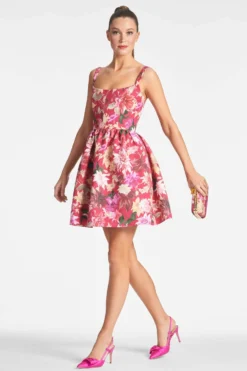 Lenox Obi-Bow Slingback - Cerise -Sachin & Babi Shop CORADRESS DEEPINKDAHLIA SIDE b1dcb07f cab5 4752 a7c7 9fe60eac83fe scaled