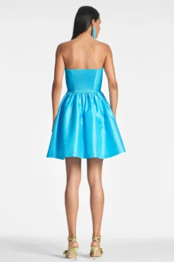 Corey Dress - Electric Blue -Sachin & Babi Shop COREYDRESS ELECTRICBLUE BACK scaled