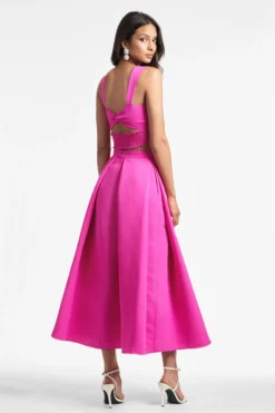 Leighton Skirt - Cerise -Sachin & Babi Shop DARCYTOP LEIGHTONSKIRT CERISE BACK scaled