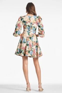 Dolce Dress - Antico Botonico -Sachin & Babi Shop DOLCEDRESS ANTICOBOTONICO BACK