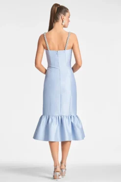 Elise Dress - Glacial Blue 10 Elise Dress - Glacial Blue -Sachin & Babi Shop ELISEDRESS GLACIALBLUE BACK scaled