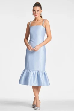 Elise Dress - Glacial Blue 8 Elise Dress - Glacial Blue -Sachin & Babi Shop ELISEDRESS GLACIALBLUE FRONT scaled