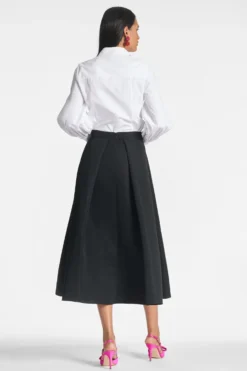 Elizabeth Top - White -Sachin & Babi Shop ELIZABETHTOP LEIGHTONSKIRT WHITE BACK2 scaled