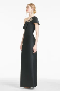 Ines Gown - Black -Sachin & Babi Shop F18G18 001 INESGOWN BLACK SIDE scaled