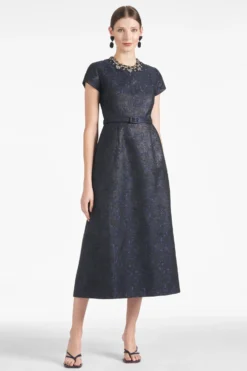 Fallon Dress - Black/Midnight