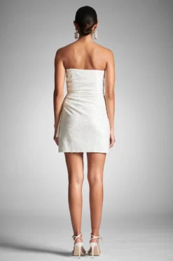 Fete Dress - Ivory Sequins 7 Fete Dress - Ivory Sequins -Sachin & Babi Shop FETEDRESS IVORY BACK scaled