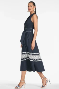 Georgia Dress - Midnight -Sachin & Babi Shop GEORGIADRESS MIDNIGHT V2 SIDE scaled