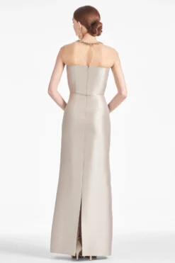 Irina Gown - Frosty Pewter 8 Irina Gown - Frosty Pewter -Sachin & Babi Shop IRINAGOWN FROSTYPEWTER BACK c66dc7b5 cddf 4b58 a932 6bee68605b76 scaled