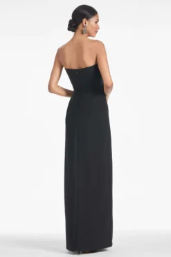 Ivy Gown - Black/Silver 7 Ivy Gown - Black/Silver -Sachin & Babi Shop IVYGOWN BLACK SILVER BACK scaled