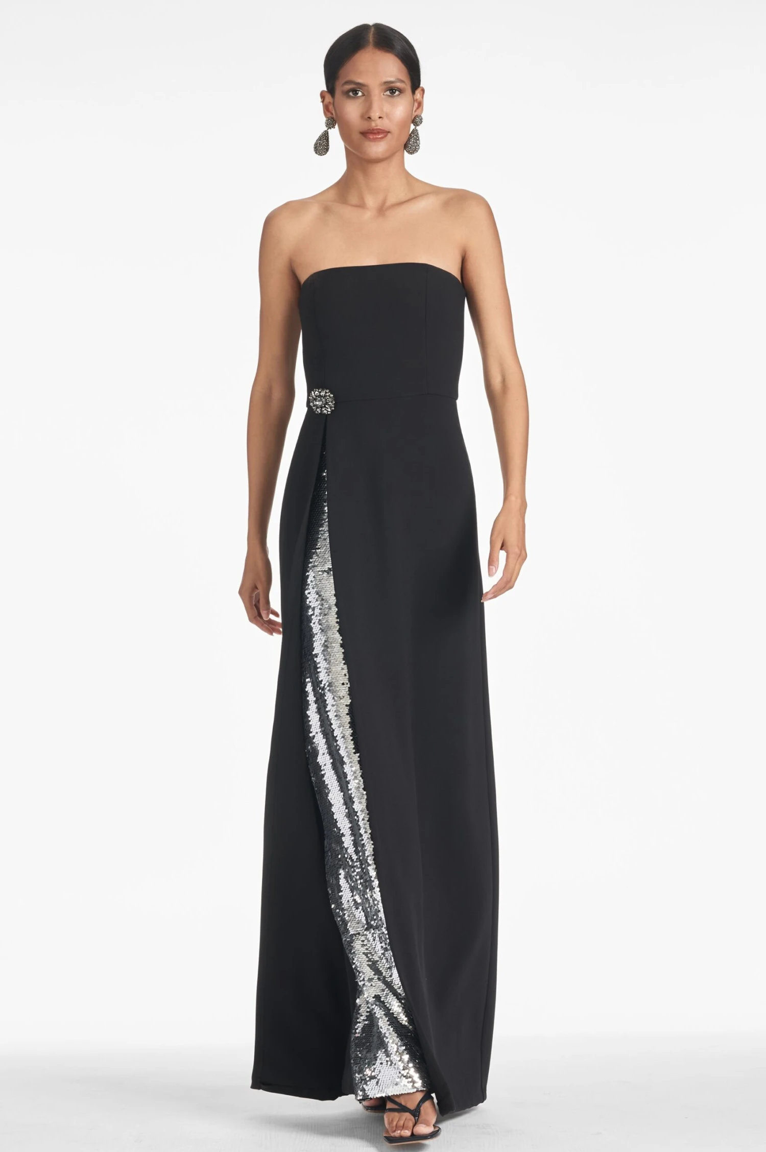 Ivy Gown - Black/Silver 2 Ivy Gown - Black/Silver - Image 2