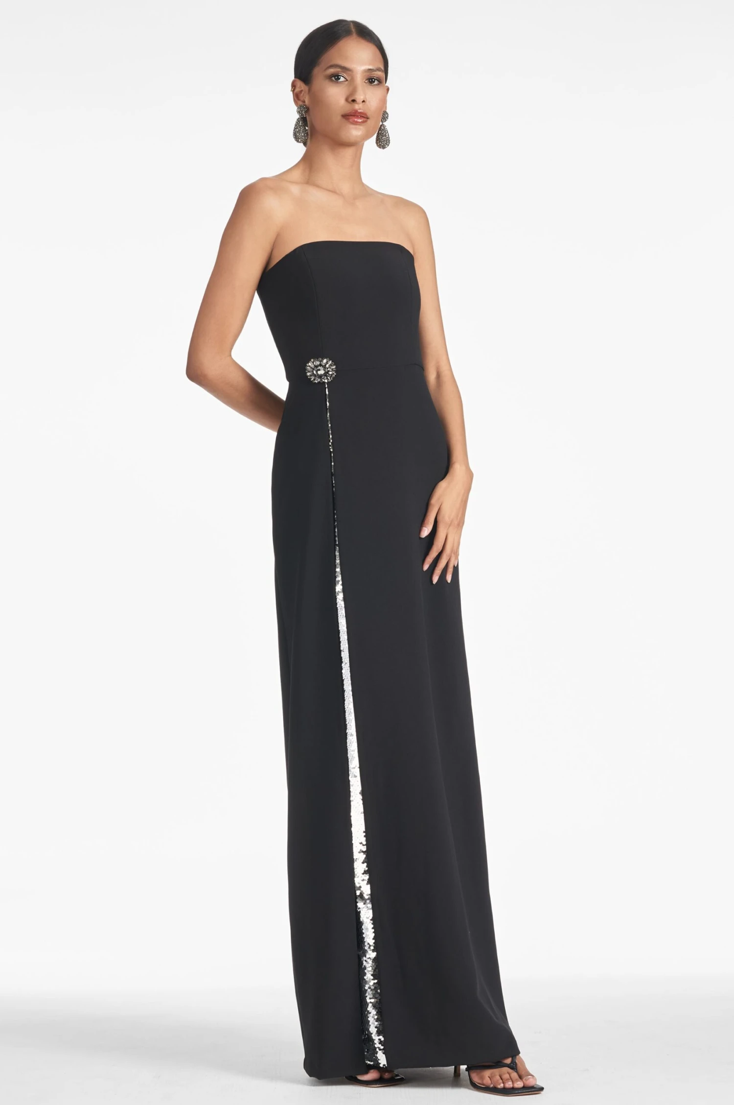 Ivy Gown - Black/Silver 3 Ivy Gown - Black/Silver - Image 3