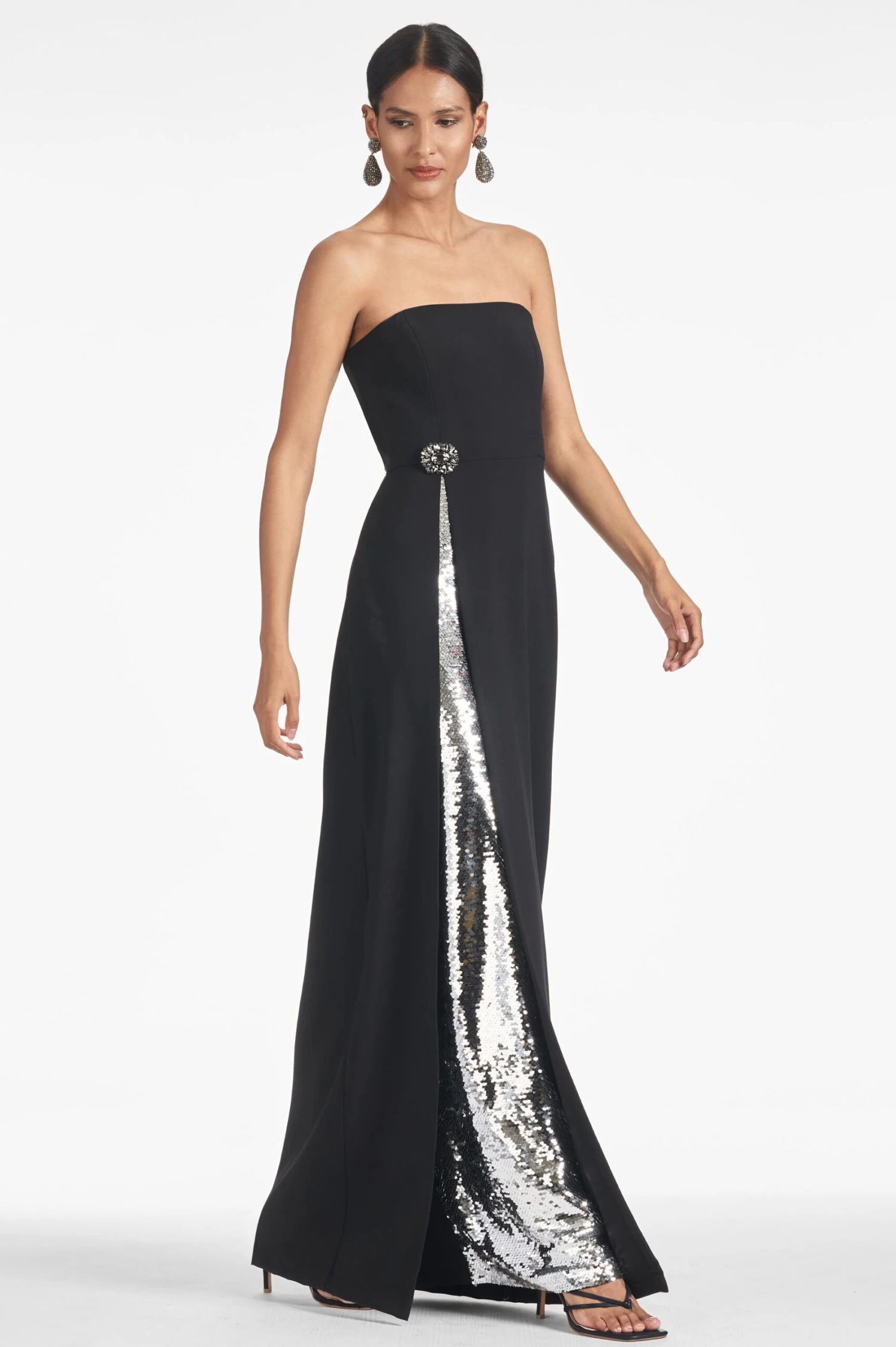 Ivy Gown - Black/Silver 1 Ivy Gown - Black/Silver