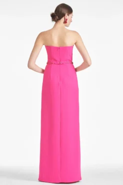 Daniella Gown - Electric Pink/Red -Sachin & Babi Shop IVYGOWN ELECTRICPINK RED BACK scaled