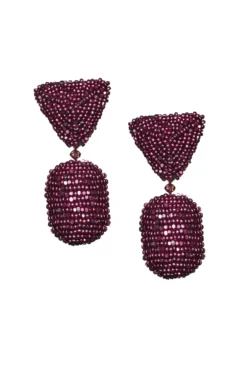 Chrystie Earrings - Metallic Faceted Beads -Sachin & Babi Shop J20E93 CHRYSTIEEARRING METALLICMAGENTA scaled