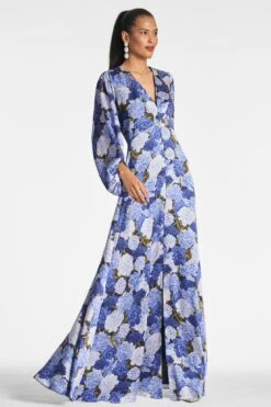 Jenny Gown - Rosa Azurro -Sachin & Babi Shop JENNYGOWN ROSAAZURRO SIDE2