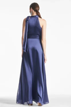 Kayla Gown - Deep Cobalt 7 Kayla Gown - Deep Cobalt -Sachin & Babi Shop KAYLAGOWN DEEPCOBALT BACK scaled