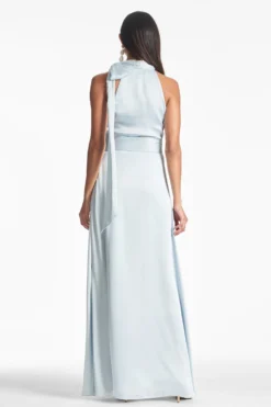 Kayla Gown - Ice Blue 7 Kayla Gown - Ice Blue -Sachin & Babi Shop KAYLAGOWN ICEBLUE BACK scaled